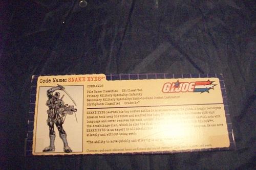 (image for) 2004 snake eyes filecard