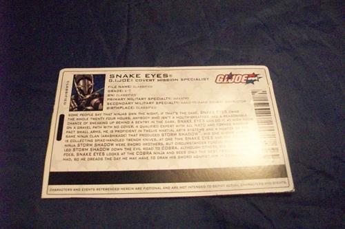 (image for) 2005 snakeeyes filecard
