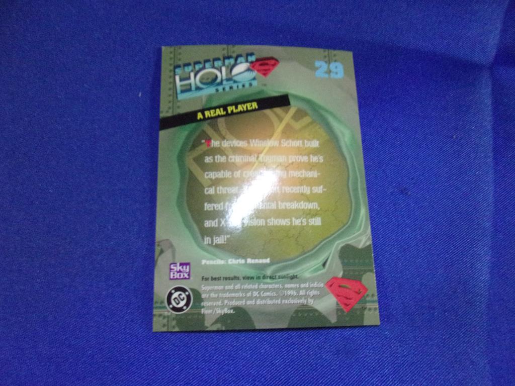 (image for) 1996 skybox superman holo series #29 silver