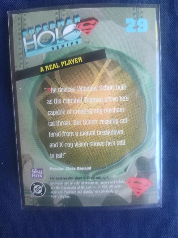 (image for) 1996 skybox superman holo series #29 silver
