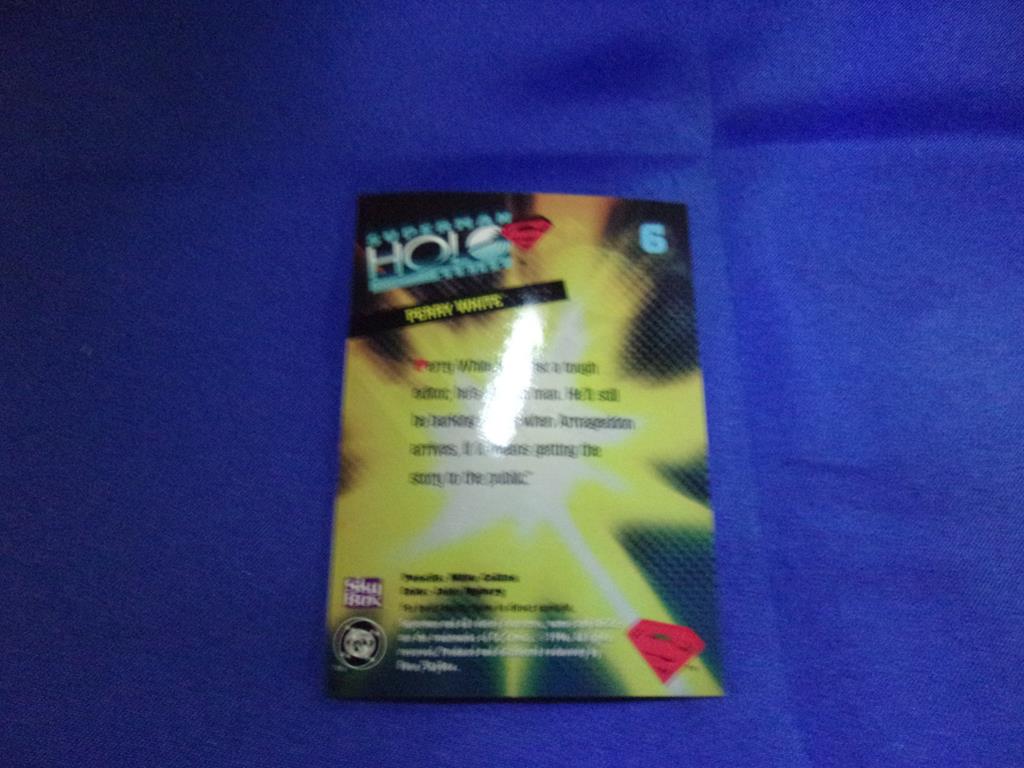 (image for) 1996 skybox superman holo series #6 silver