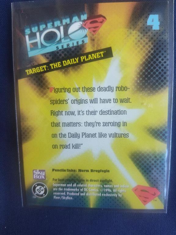 (image for) 1996 skybox superman holo series #4 gold