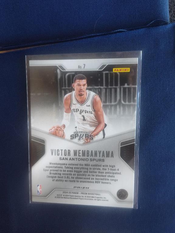 (image for) 2025 panini prizm dominance #7 victor wembanyama