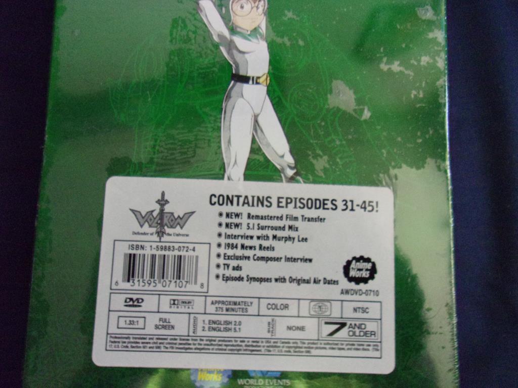 (image for) 2006 voltron dvd collection number 3 new green lion