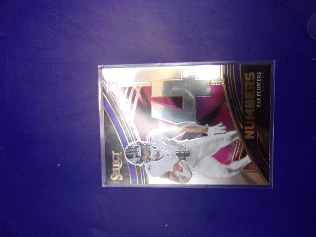 (image for) 2023 panini select numbers zay flowers rookie
