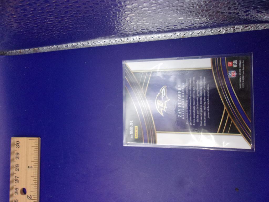 (image for) 2023 panini select numbers zay flowers rookie