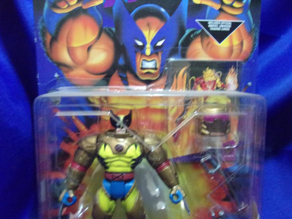 (image for) 1995 xmen toybiz space wolverine gold varient moc
