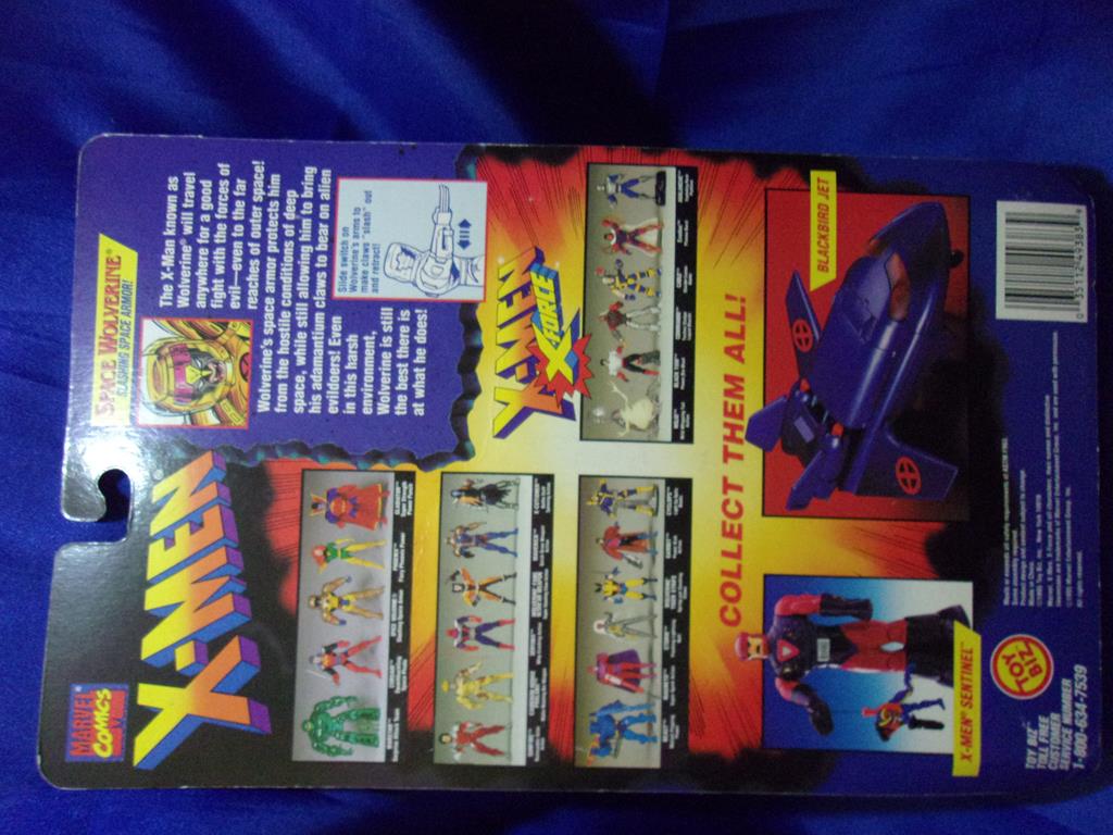(image for) 1995 xmen toybiz space wolverine gold varient moc