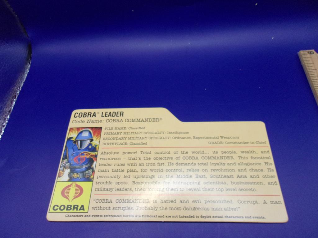(image for) 2008 cobra commander filecard