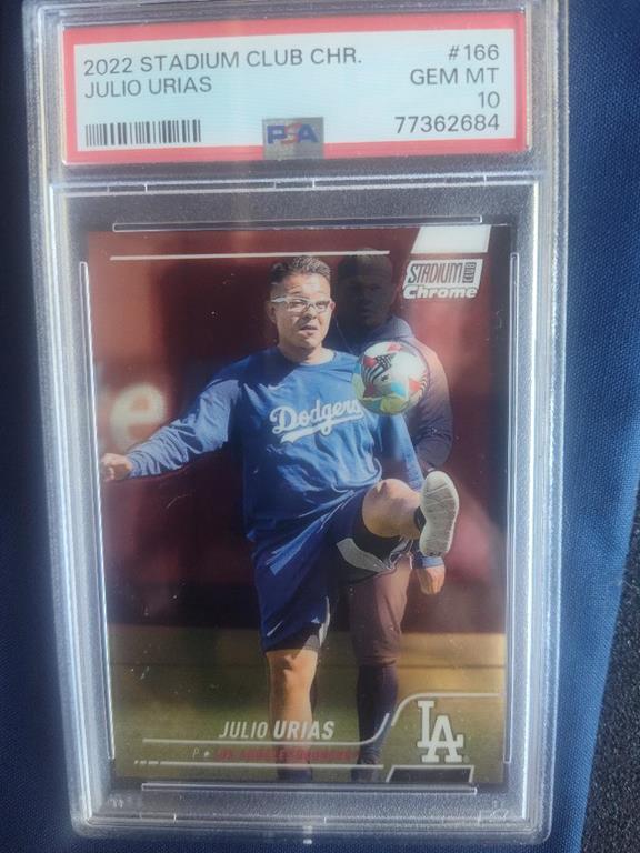(image for) 2022 julio urias stadium club chrome psa 10
