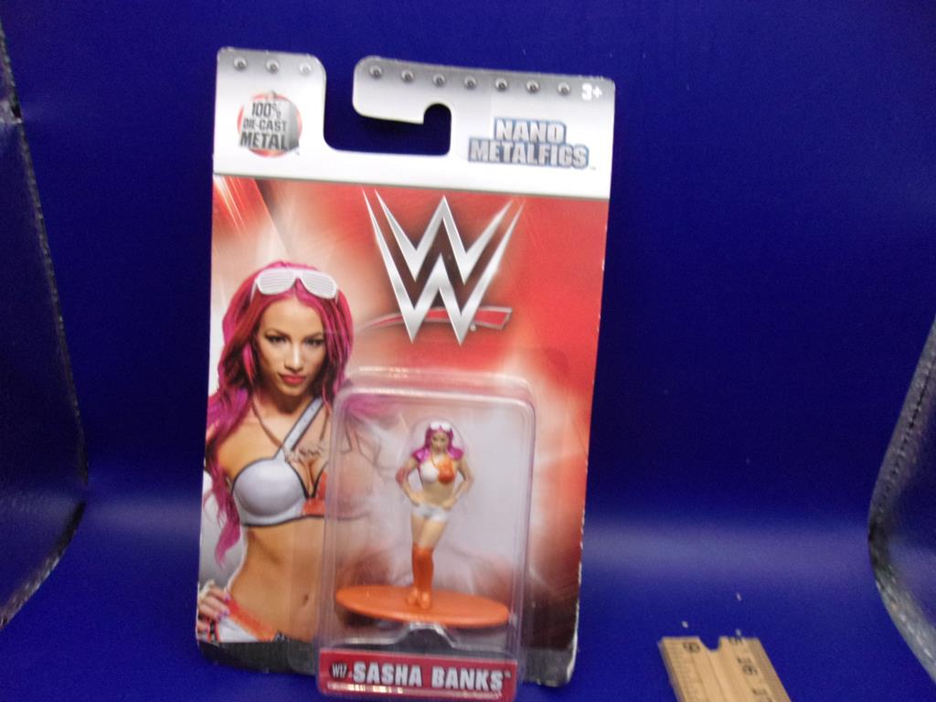(image for) 2017 wwe sasha banks nanometal figure new