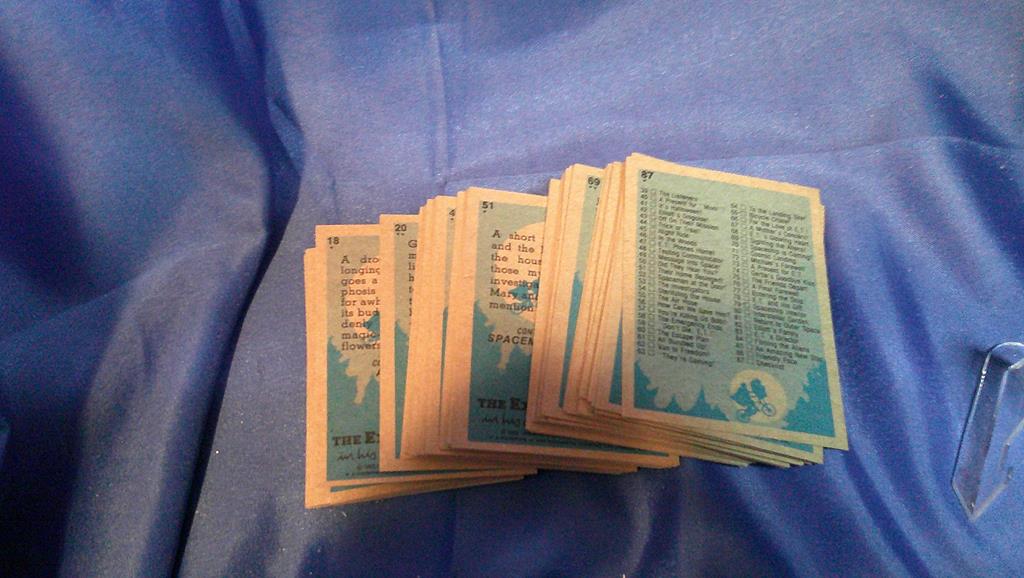 (image for) 1982 topps et movie set