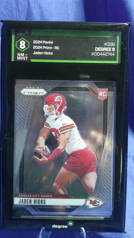 (image for) 2024 panini prizm jaden hicks rc #336 degree 8