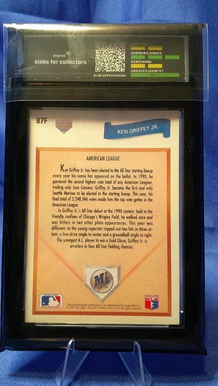 (image for) 1991 upper deck ken griffey jr final edition degree 8 #87f