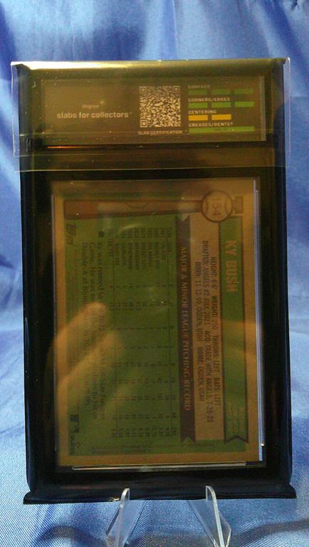 (image for) 2025 topps heritage chrome rookie ky bush #154 degree 9