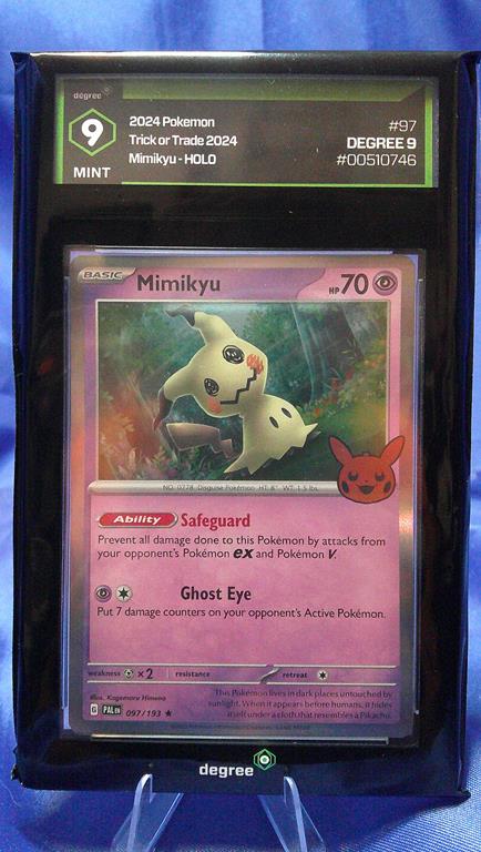 (image for) 2024 pokemon trick or trade #97 mimiku holo degree 9