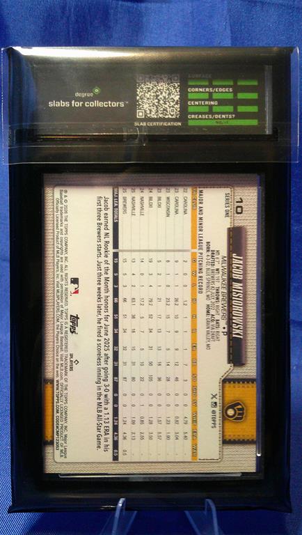 (image for) 2025 topps series 1 jacob wilson rookie #10 degree 10
