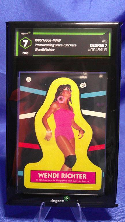 (image for) 1985 topps wwf wendi richter #6 sticker degree 7