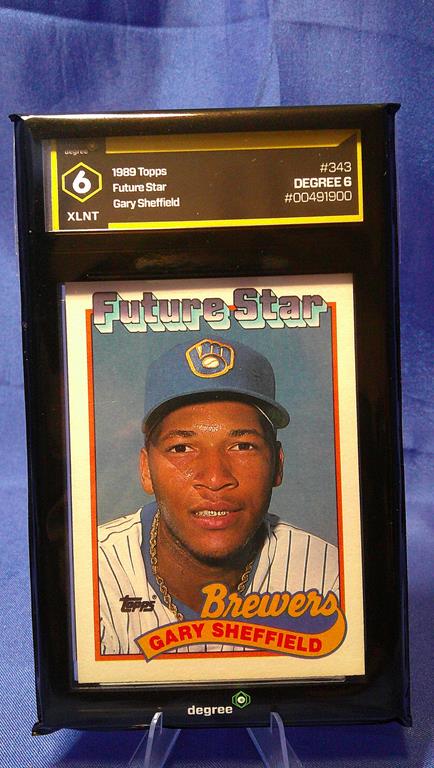 (image for) 1989 topps future stars #343 gary sheffield degree 6
