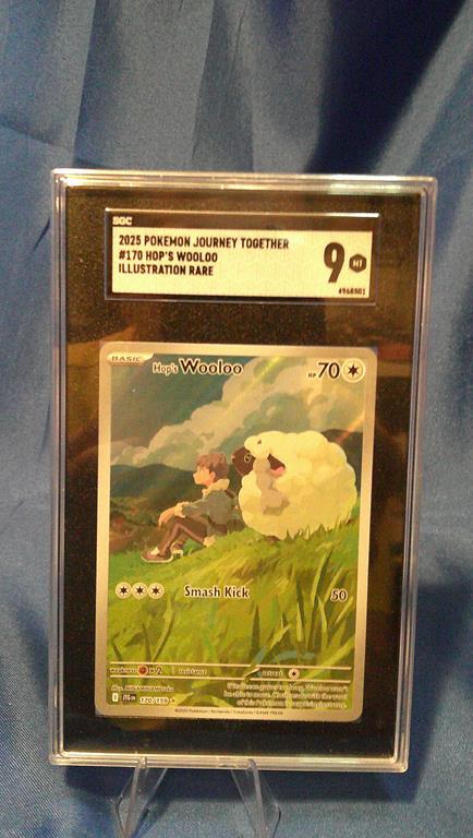 (image for) 2025 pokemon journey together #170 hops wooloo illustrations rare sgc 9