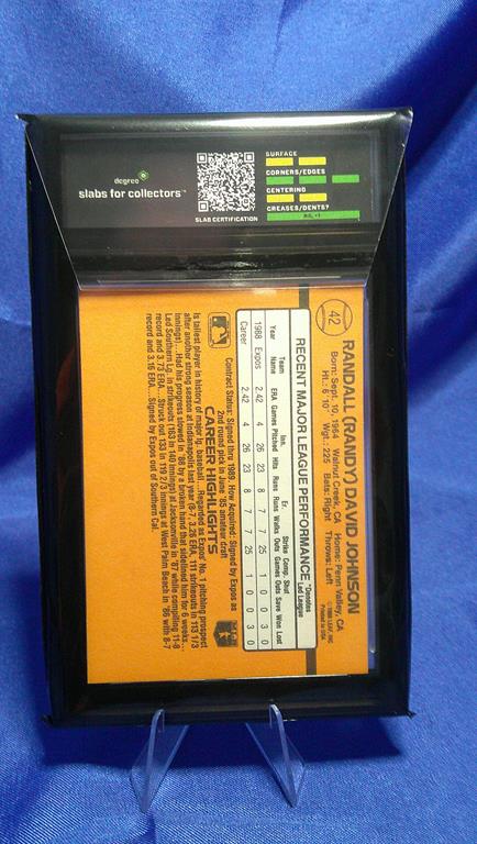 (image for) 1989 donruss leaf randy johnson rookie #42 degree 8