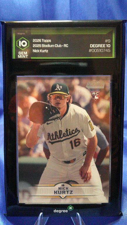 (image for) 2026 topps stadium club nick kurtz #9 rookie degree 10