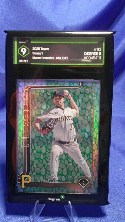 (image for) 2025 topps series 1 marco gonzales holiday #113 degree 9