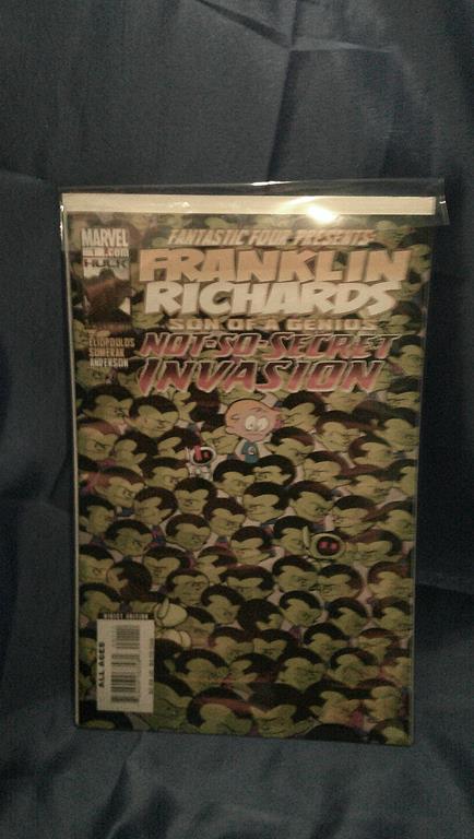 (image for) franklin richards son of a genius not so secret invasion comic