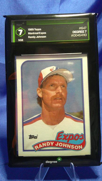 (image for) 1989 topps randy johnson rookie #647 degree 7