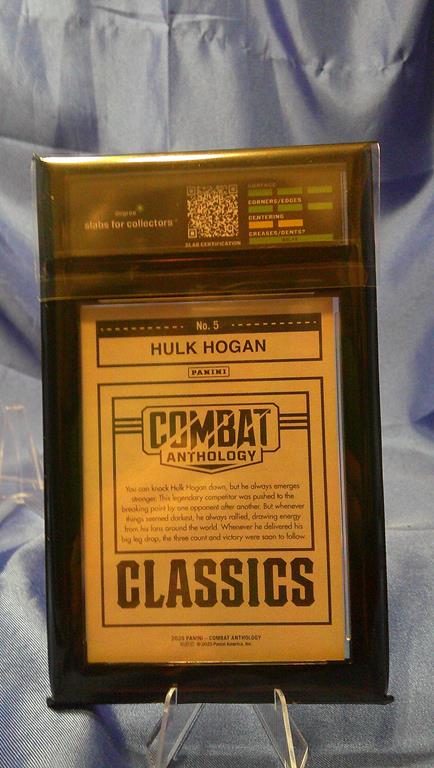 (image for) 2025 panini combat anthology hulk hogan blue fireworks #5 50/125 degree 9