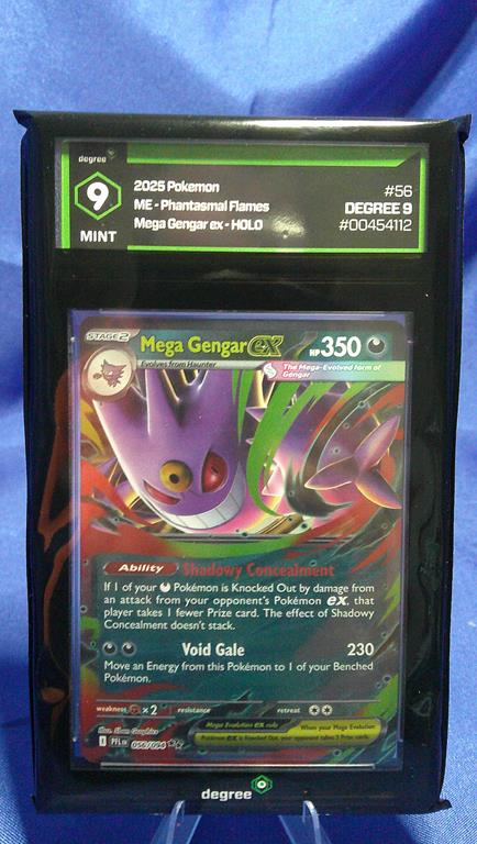 (image for) 2025 pokemon phantasmal flames #56 mega gengar ex- holo degree 9