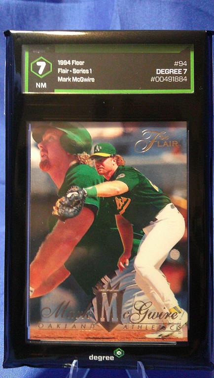 (image for) 1994 flair fleer series 1 mark mcgwire #94 degree 7