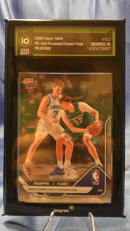 (image for) 2025 topps now rookie kon knueppel and cooper flagg #152 degree 10