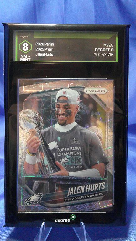 (image for) 2025 panini prizm #228 jalen hurts degree 8