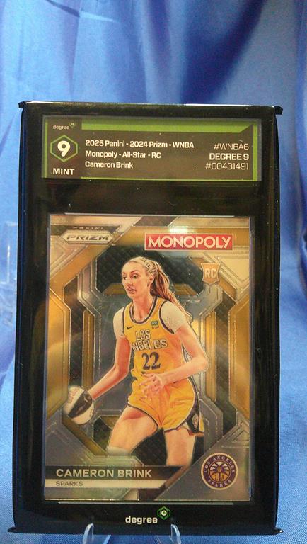 (image for) 2025 panini prizm wnba monopoly cameron brink rockie degree 9