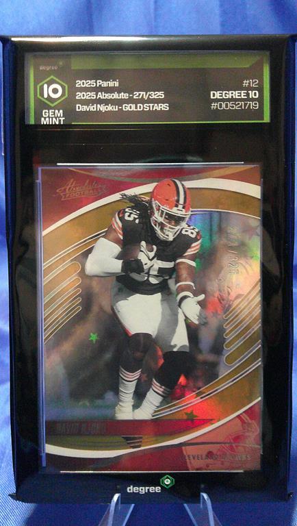 (image for) 2025 panini absolute #12 david njoku 271/325 gold stars degree 10