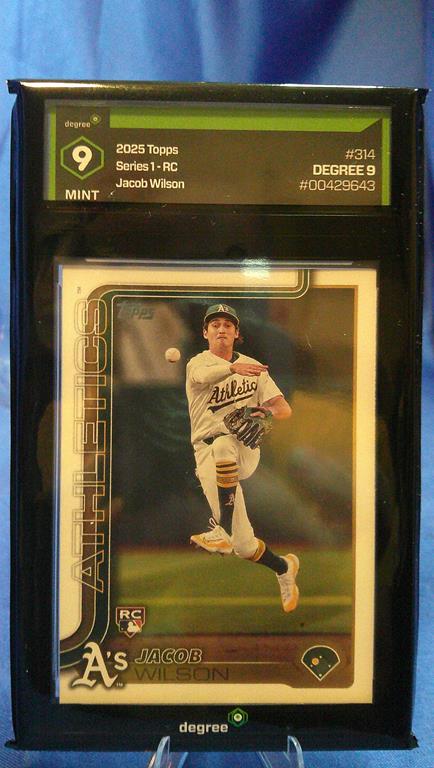 (image for) 2025 topps series 1 jacob wilson rookie degree 9