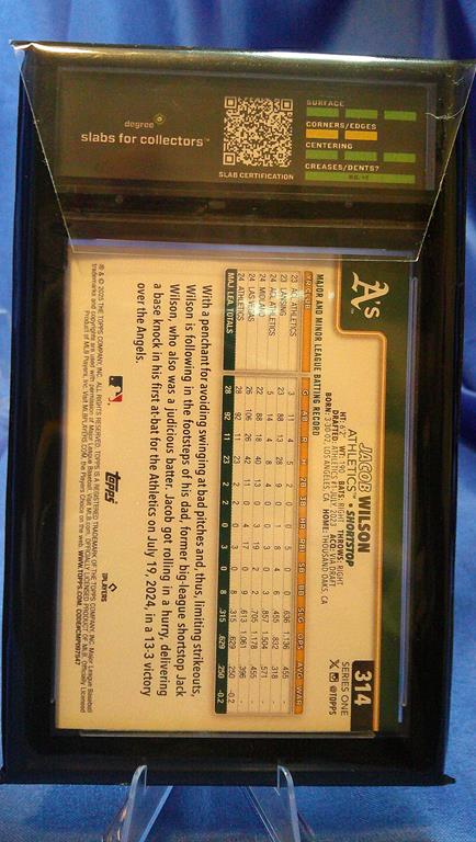 (image for) 2025 topps series 1 jacob wilson rookie degree 9