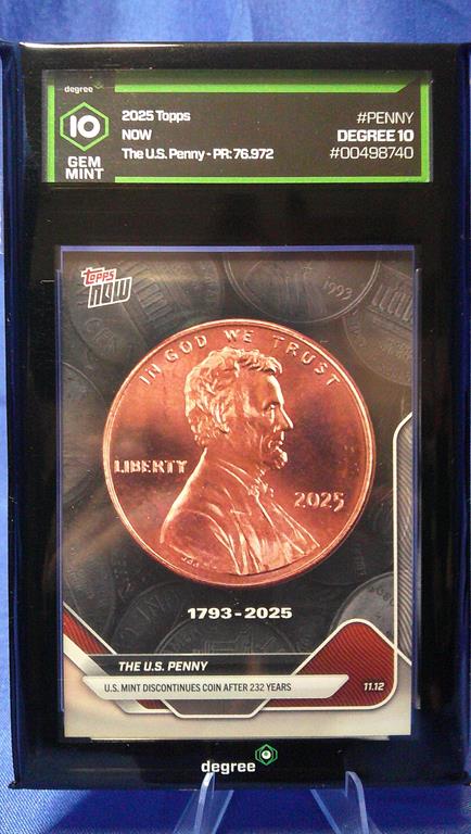 (image for) 2025 topps now the us penny degree 10