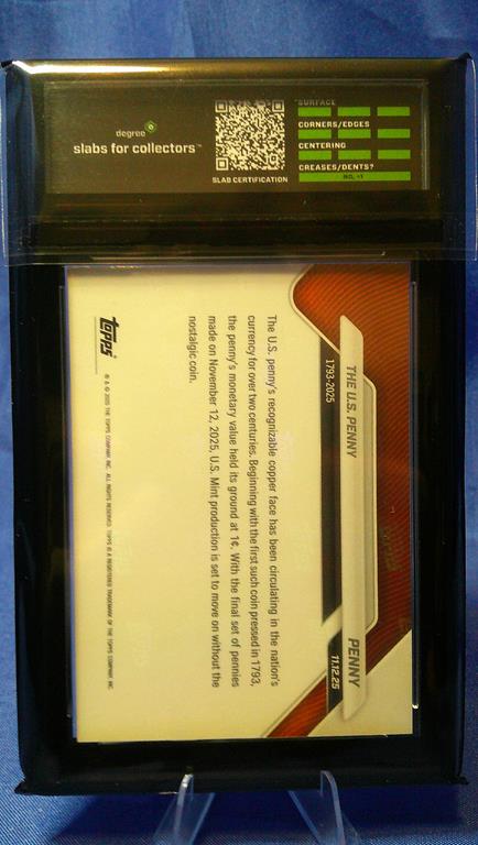 (image for) 2025 topps now the us penny degree 10