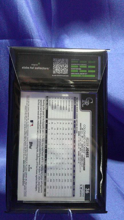 (image for) 2025 topps series 1 greg jones holiday rc #36 degree 10