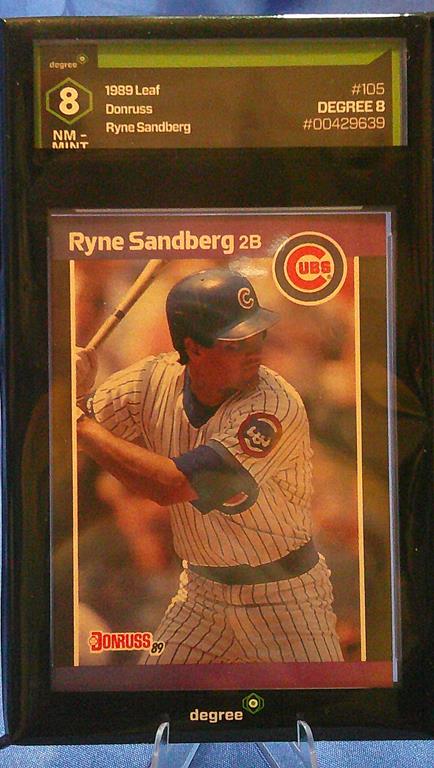 (image for) 1989 donruss leaf ryne sandberg degree 8