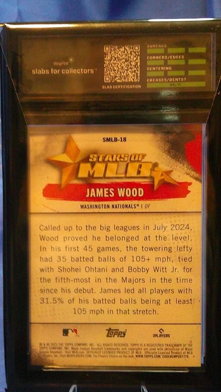 (image for) 2025 topps series 1 james wood rookie degree 10