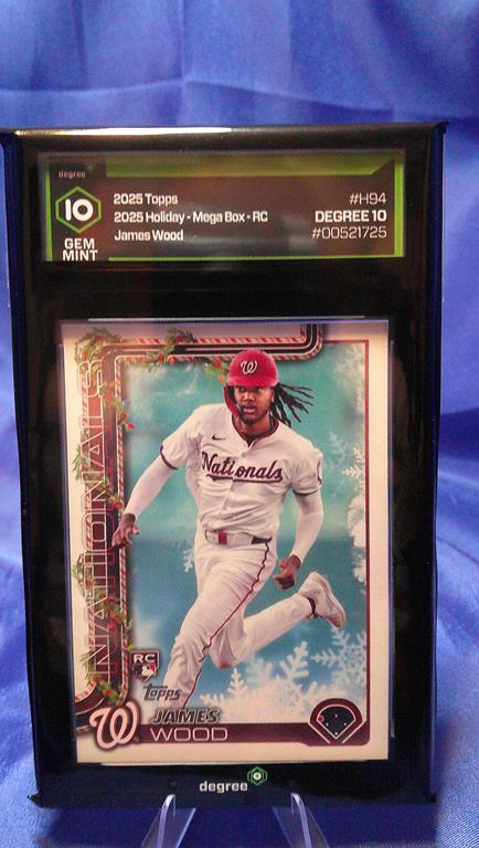 (image for) 2025 topps holiday #h94 james wood rookie degree 10