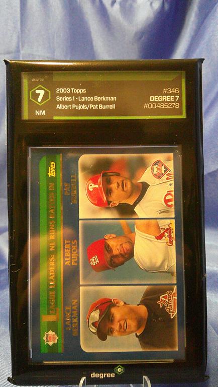 (image for) 2003 topps #346 lance berkman, albert pujois, pat burrell degree 7
