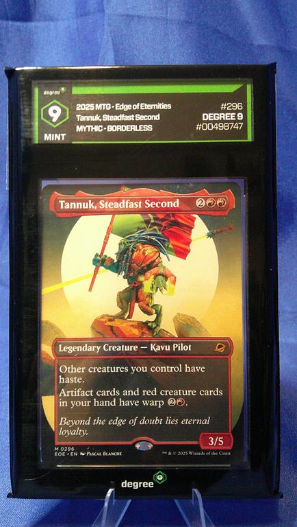 (image for) 2025 mtg edge of eternities #296 tannuk steadfast second mythic borderless degree 9