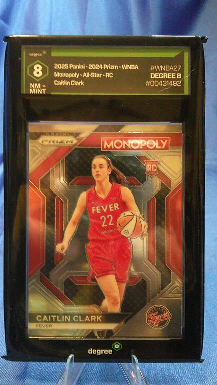 (image for) 2025 panini prizm wnba monopoly caitlin clark rookie degree 8