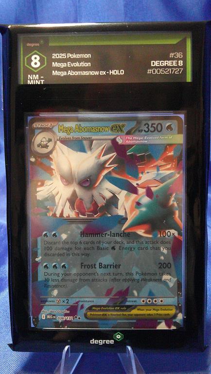 (image for) 2025 pokemon mega evolutions #36 mega abomasnow ex holo degree 8