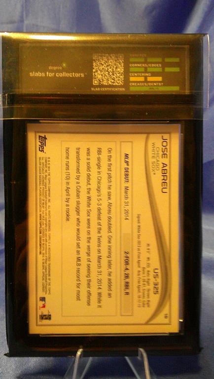 (image for) 2014 topps #us-325 jose abreu rookie update series degree 9
