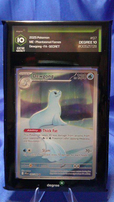 (image for) 2025 pokemon phantasmal flames #97 me dewgong fa secret degree 10